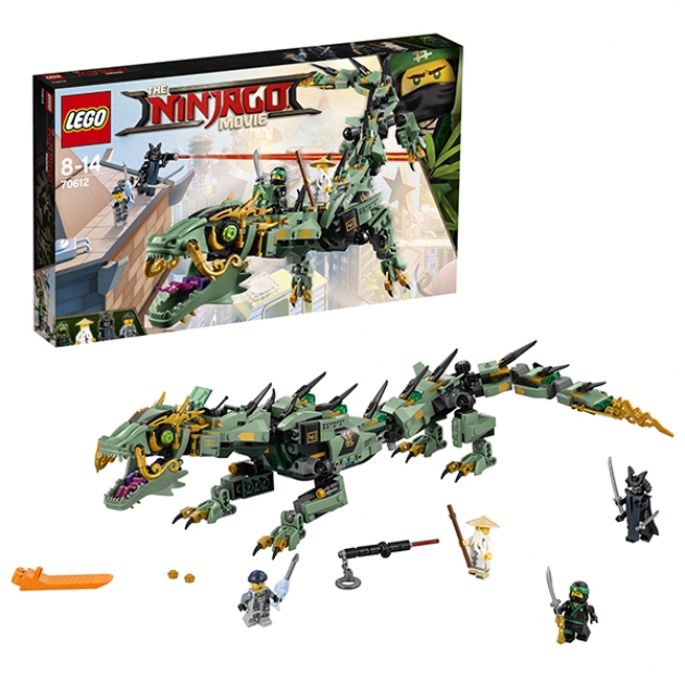 Lego Ninjago механический дракон зелёного ниндзя 70612