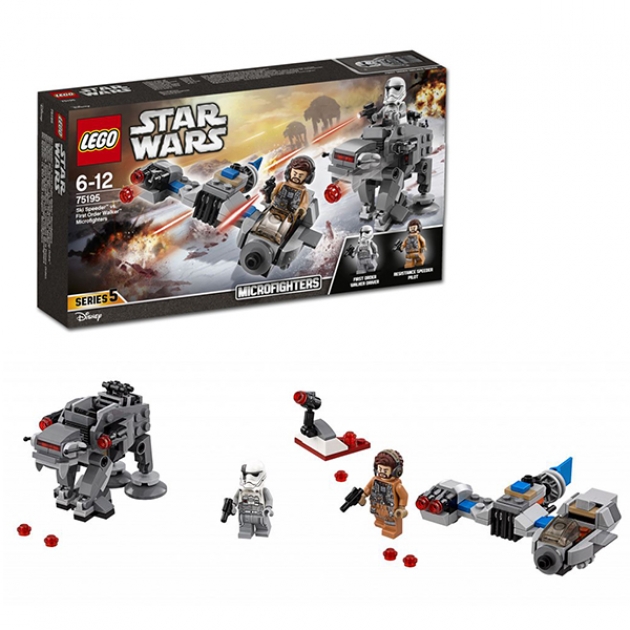 Lego Star wars 75195 бой пехотинцев первого ордена против спидера
