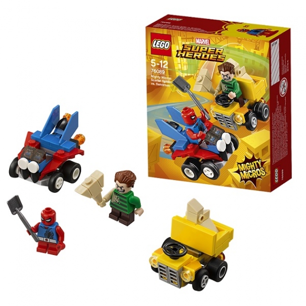 Lego Super heroes mighty micros 76089 спайдер мэн против песочного человека