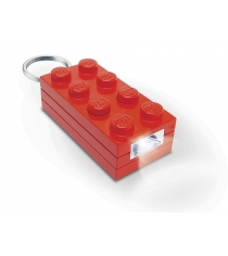 Брелок фонарик Lego блок 2х4 красный LGL-KE5-R