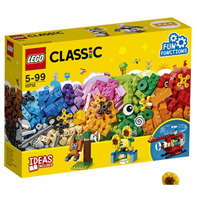 Конструктор Lego classic кубики и механизмы 244 элемента 10712