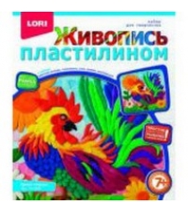 Картина из пластилина яркий петушок Lori Пк-049