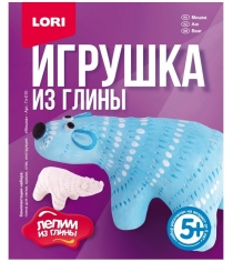 Игрушка из глины мишка Lori Гл-010