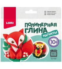 Лепка из полимерной глины магнит лесные друзья Lori ПГ-008