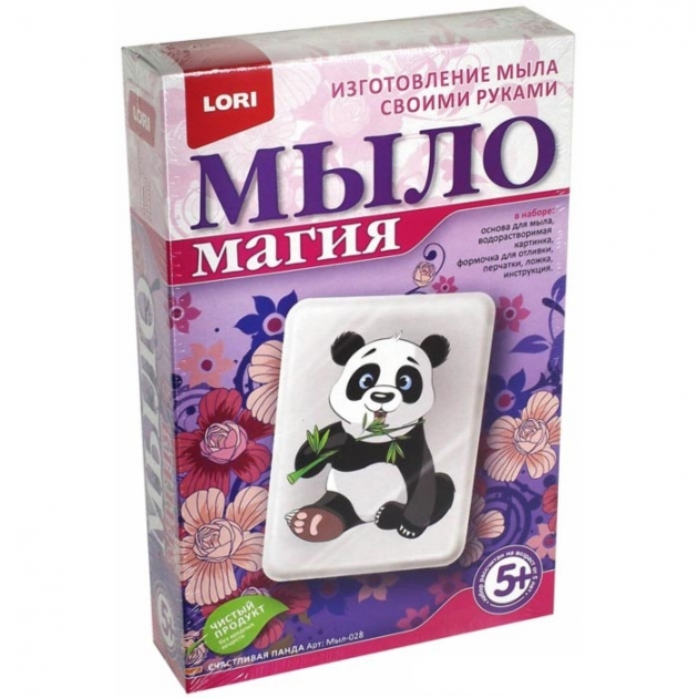 Набор для мыловарения мыломагия счастливая панда Lori Мыл-028
