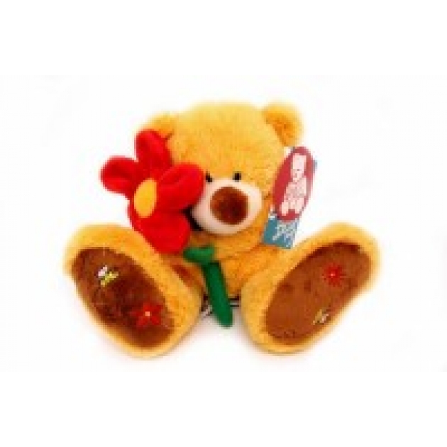 Мягкая игрушка медведь с цветком 30 см Magic Bear Toys SAV1191-no