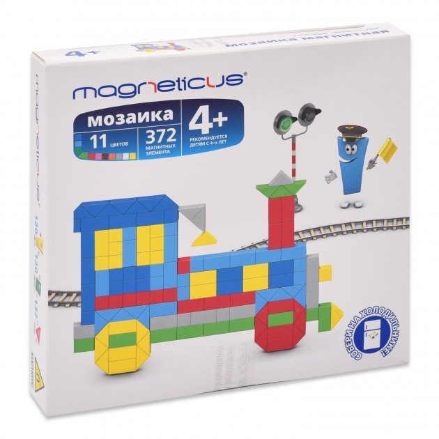 Миди мозаика поезд 272 элемента 11 цветов Magneticus MM-013