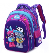 Рюкзак школьный Maksimm медвежата фиолетовый C301-2...