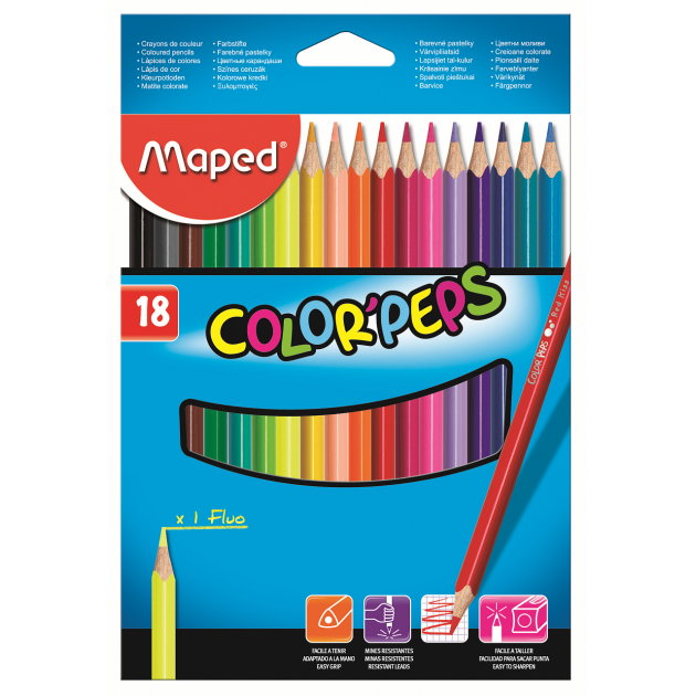 Карандаши Maped 183218 color peps 18 цв