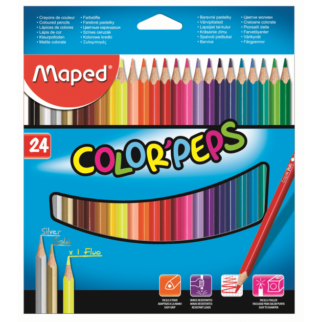 Карандаши Maped 183224 color peps 24 цв