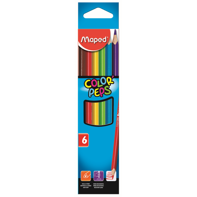 Карандаши Maped 832002 color peps 6 цв