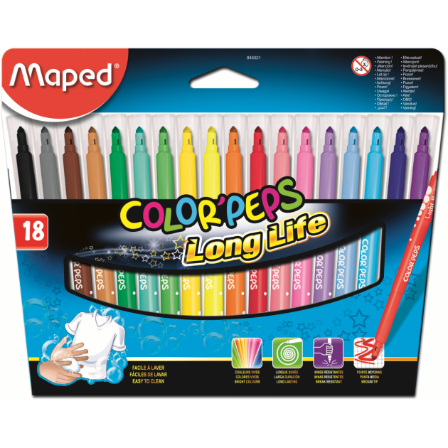 Фломастеры Maped 845021 color peps 18шт