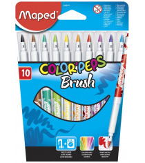 Фломастеры Maped 848010 color peps brush 10цв