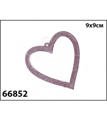 Елочные украшения pink dreams сердце розовый 9x9 см 3 штуки Marko Ferenzo 66852
