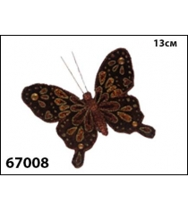 Елочное украшение bird of paradise бабочка с кристаллами 13 см Marko Ferenzo 67008