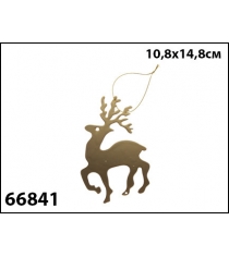 Елочное украшение classic gold олень золотой 10 8x14 8 см Marko Ferenzo 66841