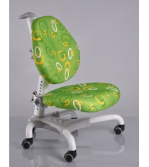 Компьютерное кресло Mealux Champion белый зеленый с кольцами...