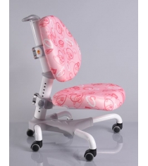 Компьютерное кресло Mealux Champion белый розовый с кольцами