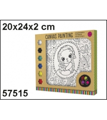 Роспись по холсту ёжик plusha 20x20 см Melala 57515