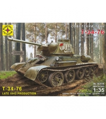 Сборная модель советский танк т 34 76 1:35 Моделист Р86913...