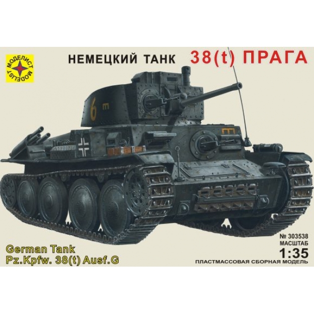 Модель немецкий танк 38 t прага 1:35 Моделист 303538
