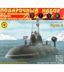 Модель подводная лодка проекта 971 щука б 1:700 Моделист ПН170077