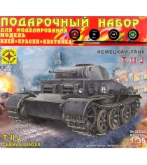 Подарочный набор со сборной моделью немецкий танк t ii j 1:35 Моделист ПН303523