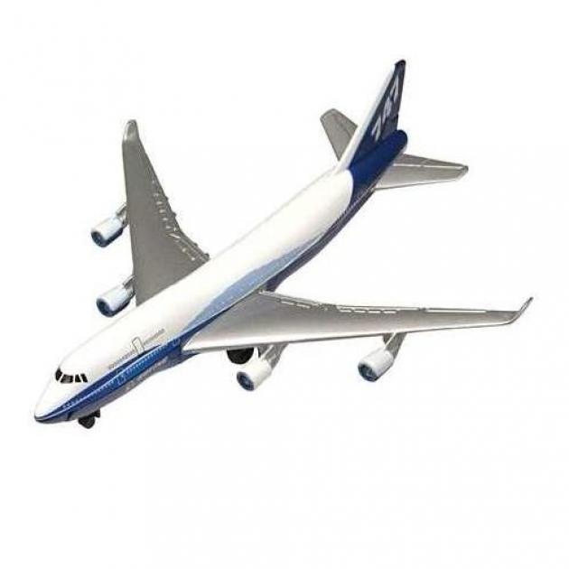 Модель самолета boeing 747 9 см Motormax