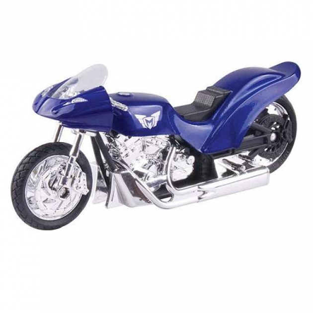 Модель мотоцикла mx series drag bike синяя Motormax