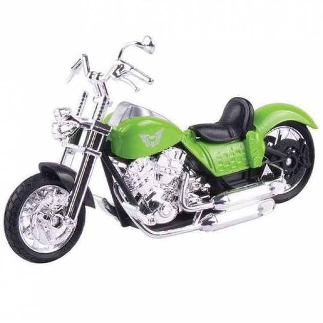 Модель мотоцикла mx series classic bike зеленая Motormax