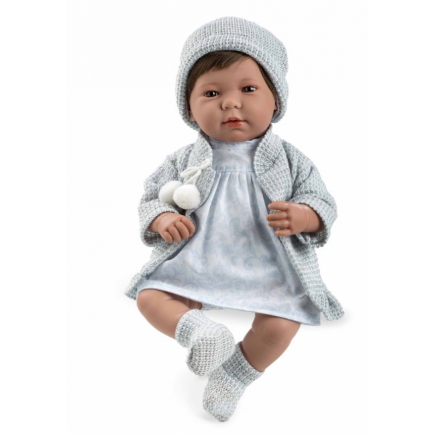 Кукла функциональная в голубой одежде 45 см Arias Т11113