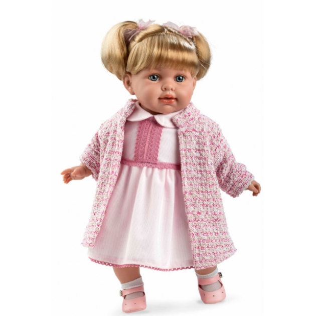 Кукла функциональная в розовой одежде с соской 42 см Arias Т11127