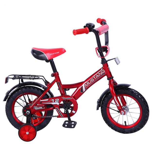 Детский велосипед 12 Mustang gw-тип красный/черный