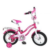 Детский велосипед 12 Mustang ky-тип розовый/белый