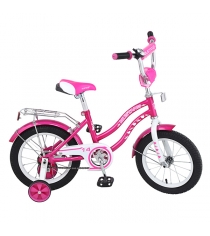 Детский велосипед 14 Mustang ky-тип розовый/белый