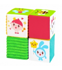 Игрушка набор из четырех кубиков малышарики Мякиши 403/ФК