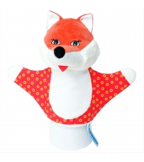 Игрушка рукавичка лисичка в красном наряде Мякиши Р28422