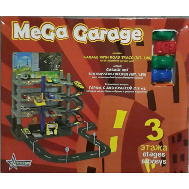 Игровой набор мега гараж с дорогой Нордпласт Р20985