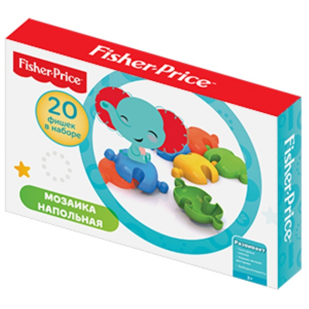 Напольная мозаика fisher price 20 элементов Нордпласт 786