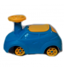 Машинка каталка крутышка голубая с желтыми дисками Нордпласт Р73261...