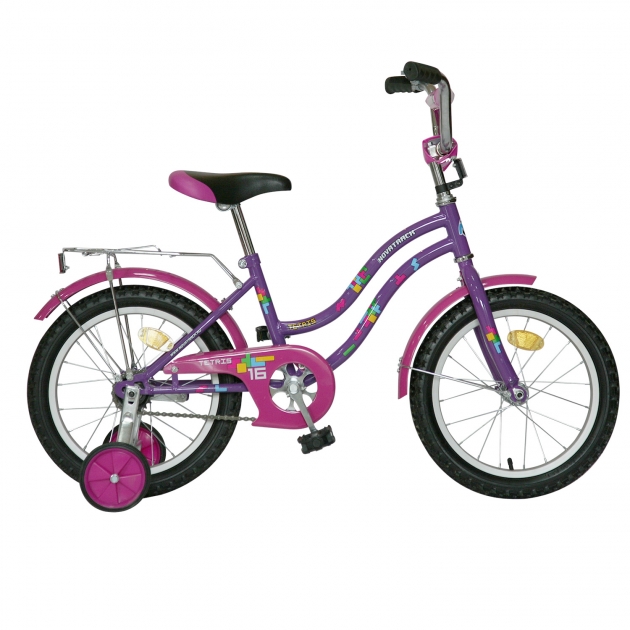 Велосипед Novatrack Tetris 16" фиолетовый