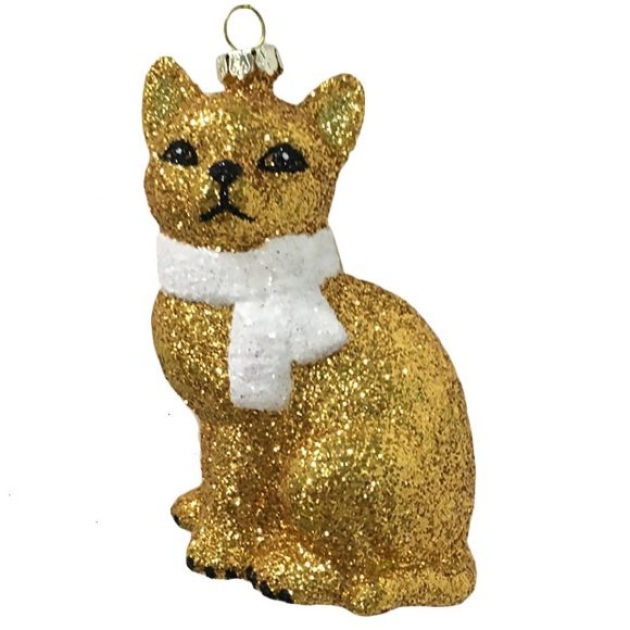 Елочное украшение кошка 10 5 см Новогодняя сказка 973155