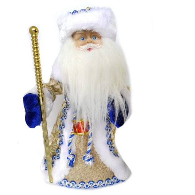 Кукла музыкальная дед мороз 30 см Новогодняя сказка 973520