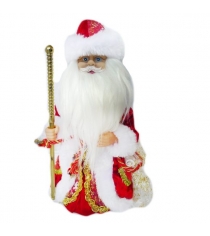 Кукла музыкальная дед мороз в красном 30 см Новогодняя сказка 973527