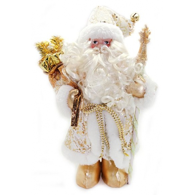 Кукла дед мороз 305 см золото Новогодняя сказка 949203