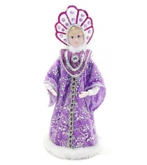 Кукла снегурочка 28 см под елку фиолет Новогодняя сказка 972404...