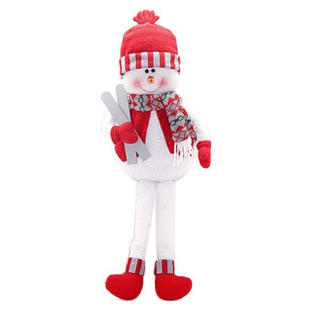 Кукла снеговик весельчак 505 см красн Новогодняя сказка 972410