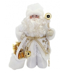 Кукла дед мороз 33 см под елку золото Новогодняя сказка 972431