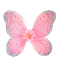Приставные крылья бабочки 47х40 см роз Новогодняя сказка 972578