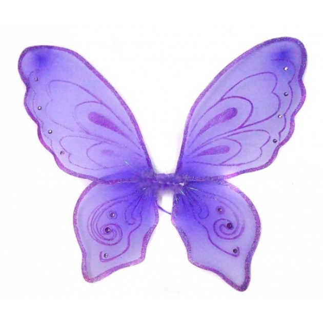 Приставные крылья бабочки 57х49 см фиолет Новогодняя сказка 972579